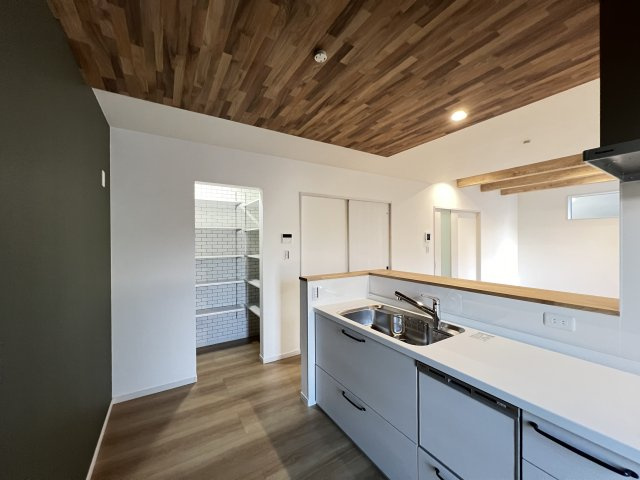 大和高田市大字西坊城全３区画　１号地のキッチン|カフェ風のオシャレなキッチンです