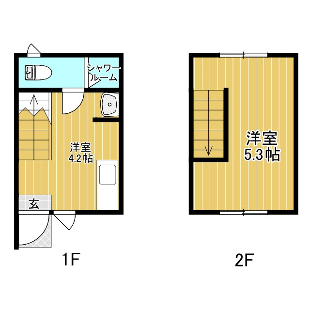 ikka吉田B棟の間取り