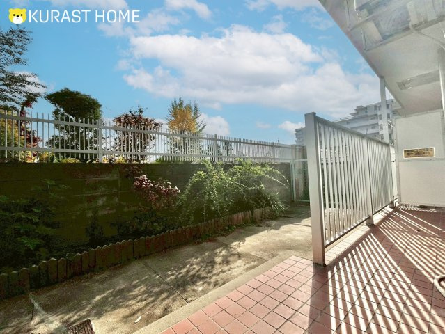 ルミエール桂川　1階のバルコニー