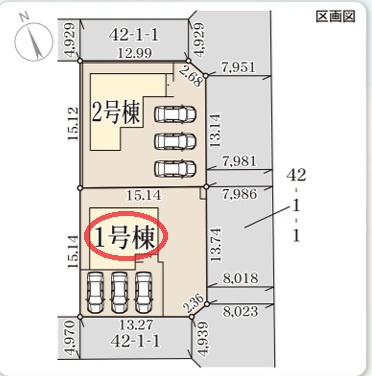 【区画図】 | リーブルガーデン三木市別所町朝日ヶ丘 | 区画図