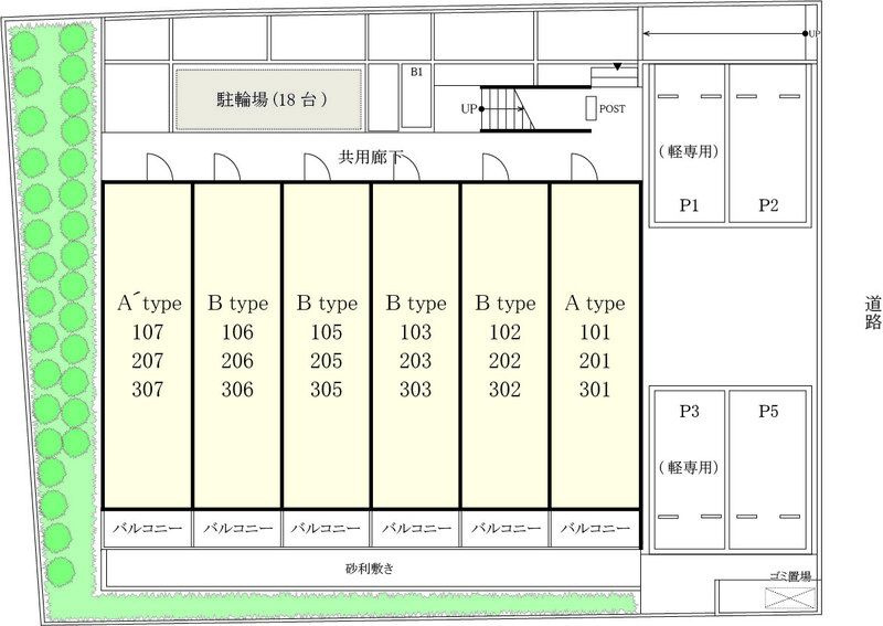 リブリ・ラム ワイヤーの区画図