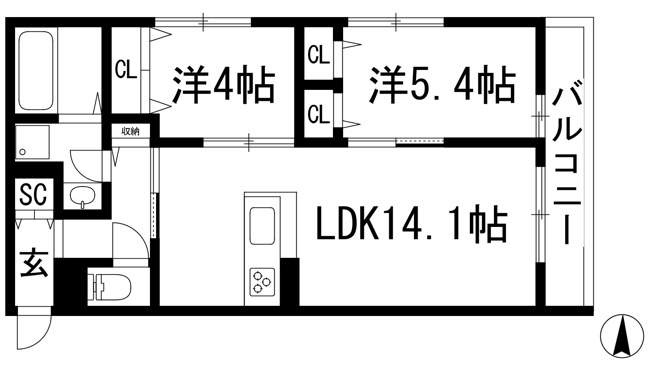 【間取り】 | D-residence宇保町