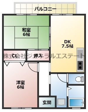 コスモコート東の間取り