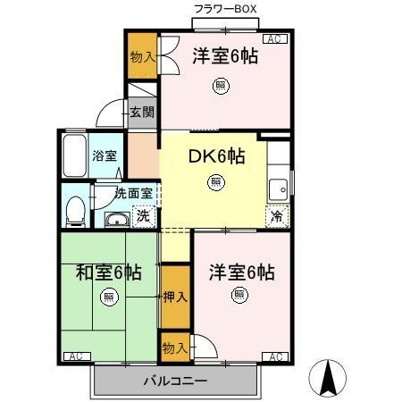 【間取り】 | サンテラスT&F　A棟