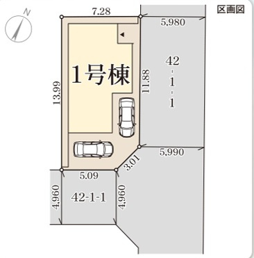 【区画図】 | リーブルガーデン西淀川区中島 | 区画図