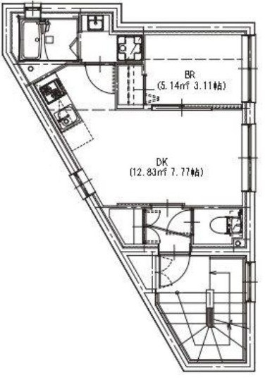 スワンクロスビルの間取り