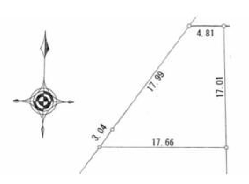 売地　小山市西城南の区画図