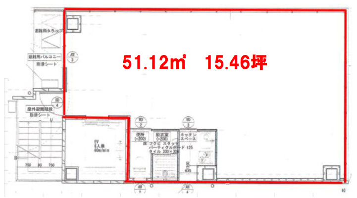 大阪市北区西天満２丁目の店舗事務所の間取り