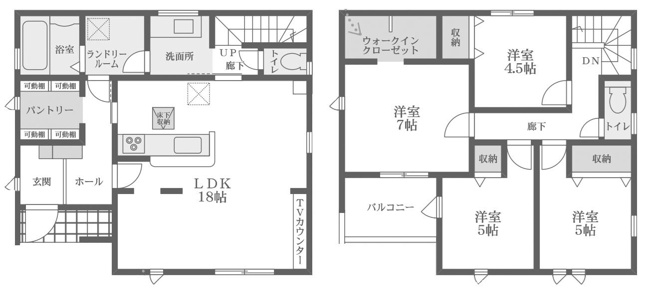 【間取り】 | 亀岡　篠町広田一丁目　新築一戸建