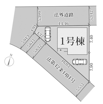 【区画図】 | 亀岡　篠町広田一丁目　新築一戸建