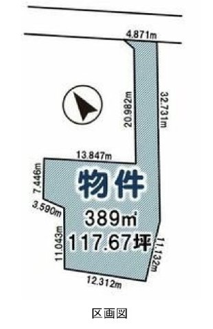 売地　結城市結城の土地図