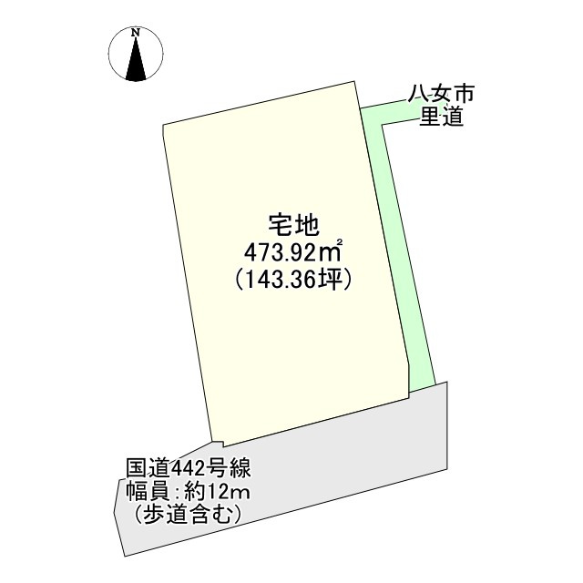 忠見土地の土地図