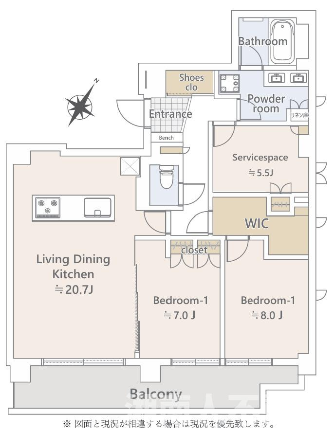 クリオ鵠沼海岸の間取り