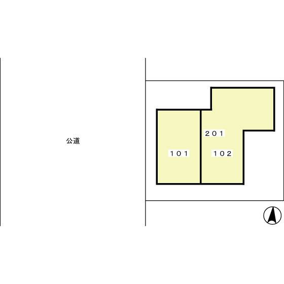 コージー国立の区画図