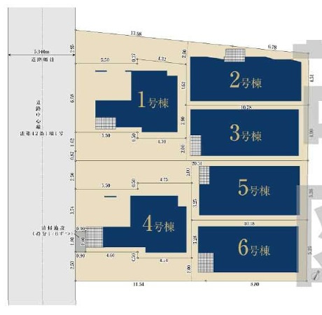 【区画図】 | 市川市福栄１丁目114⑥