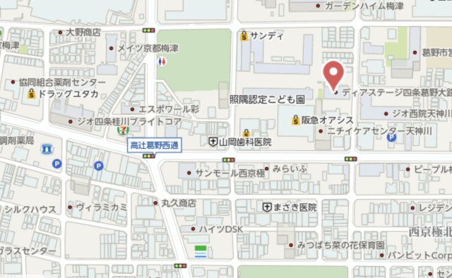 ディアステージ四条葛野大路　2階の地図