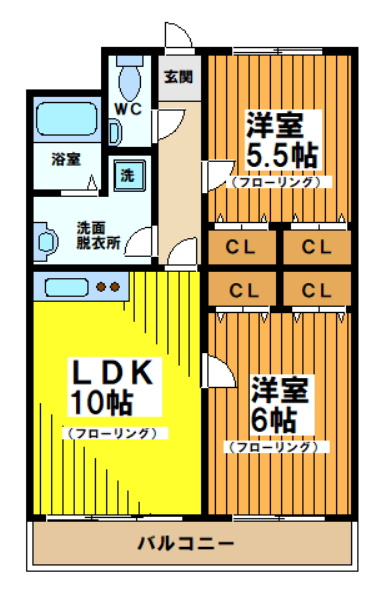 アルパイン松原の間取り