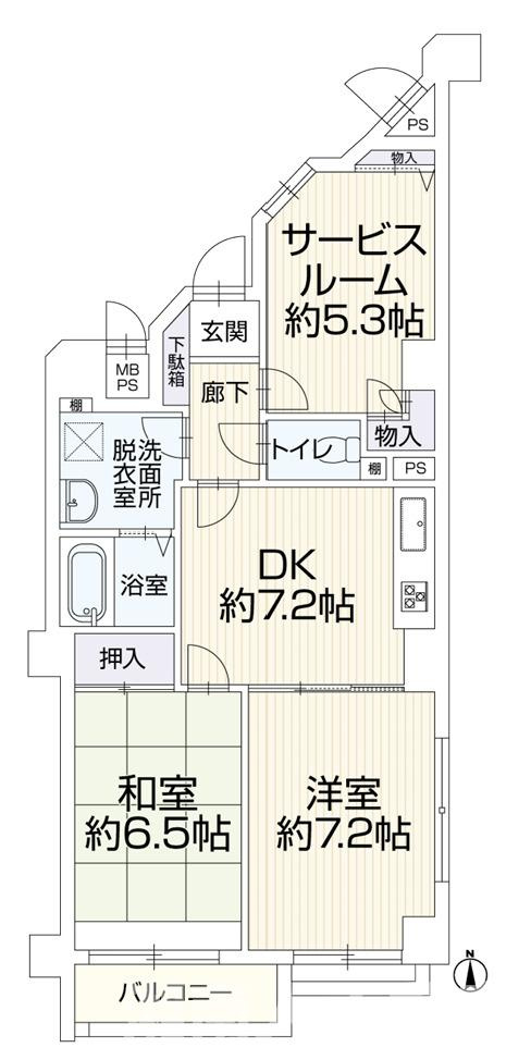 ライオンズマンション辻堂西海岸の間取り