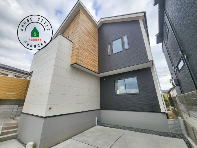 春日市大谷5丁目第4-2棟（1号棟）　の外観：施工例|デザイン性のある外観です。