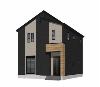 三養基郡基山町大字小倉11期　2号棟の外観パース|外観パースです