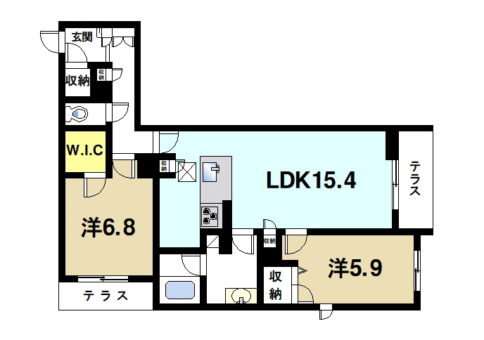 シャーメゾン　フェリーチェの間取り