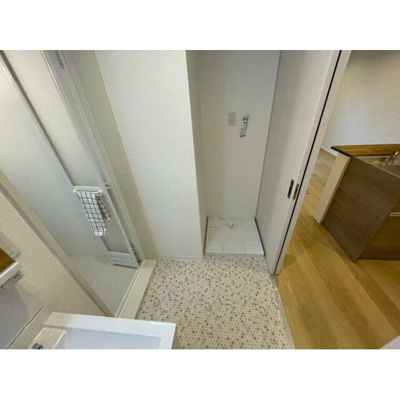 【設備】 | ピース荻窪 | 室内洗濯機置き場。