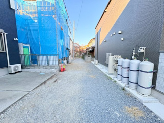 【前面道路含む現地写真】 | 川越市岸町1丁目　新築分譲　東武東上線『川越駅』徒歩14分　【仙波小学区】