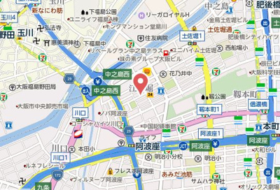 【地図】 | J.GRAN Court京町堀