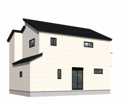 三養基郡基山町大字小倉11期　4号棟の外観パース|外観パースです