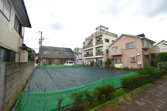 阿佐谷北3丁目・売地・B区画の前面道路含む現地写真