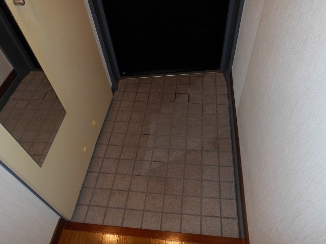 グラシア魚住の玄関