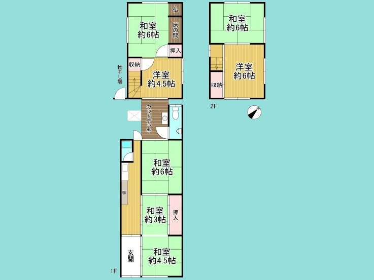 伏見区横大路草津町の間取り