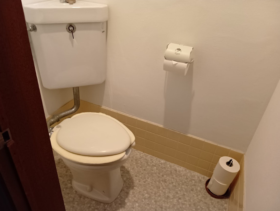 売中古戸建　下田市旧岡方村のトイレ|清潔感のあるトイレです。タンクがあるので災害時は安心ですね。