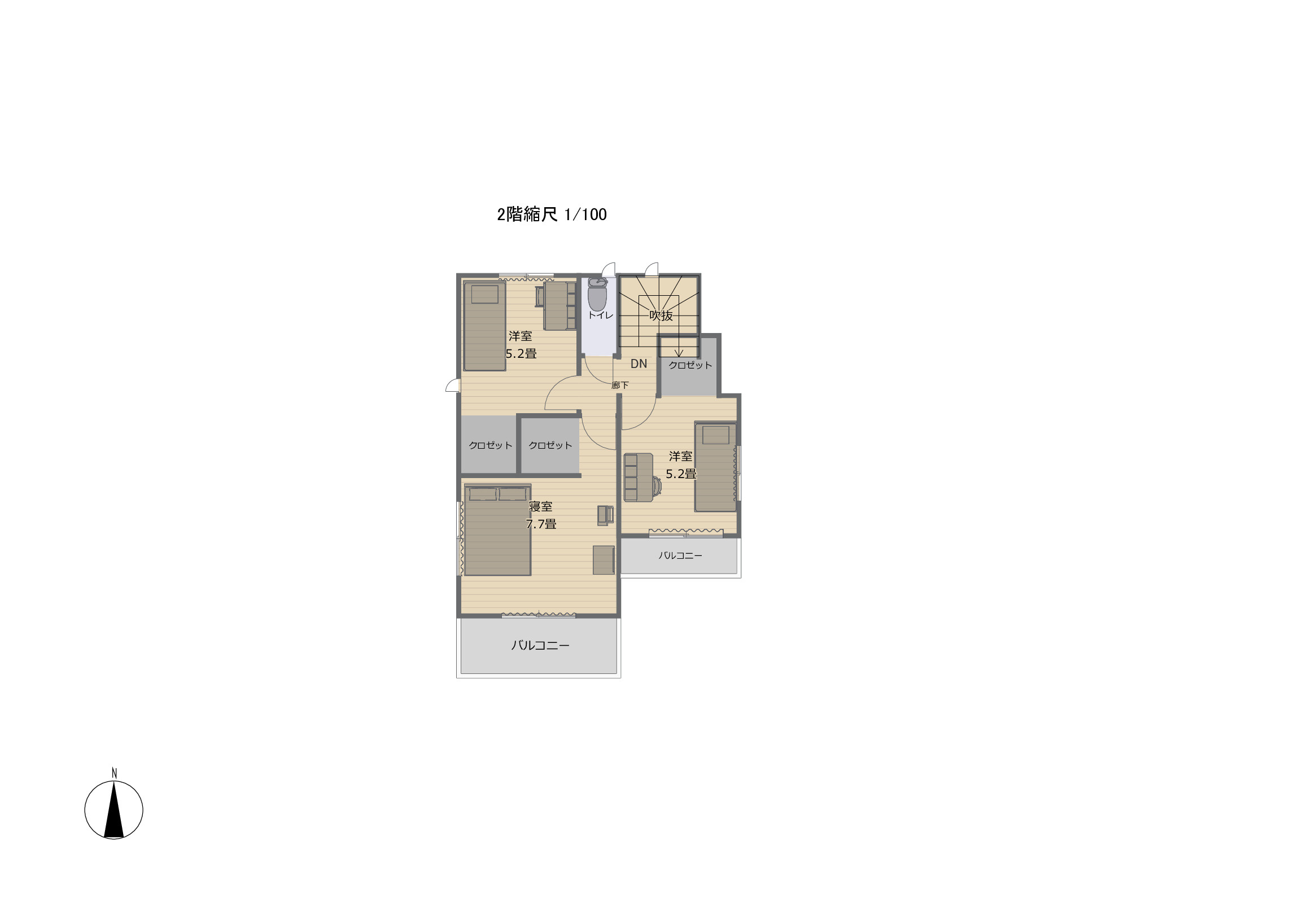 高砂市高砂町東宮町新築建売2号棟の間取り|1階間取です。平面図から作成しているイメージ図なので、完成物件と異なっていることがあります。家具・家電・カーテン等は付属しておりません。