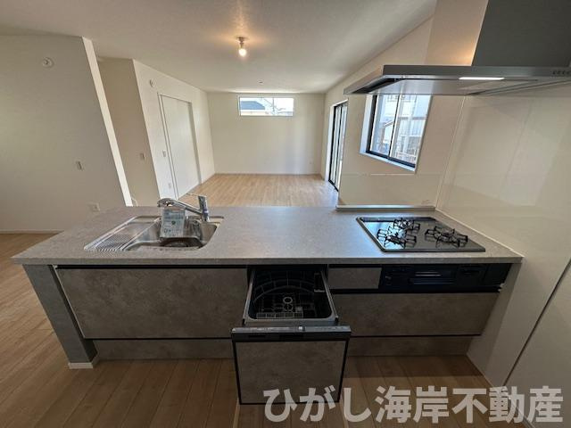 茅ヶ崎市南湖６丁目　新築戸建　全２棟のキッチン|食洗器付きシステムキッチン