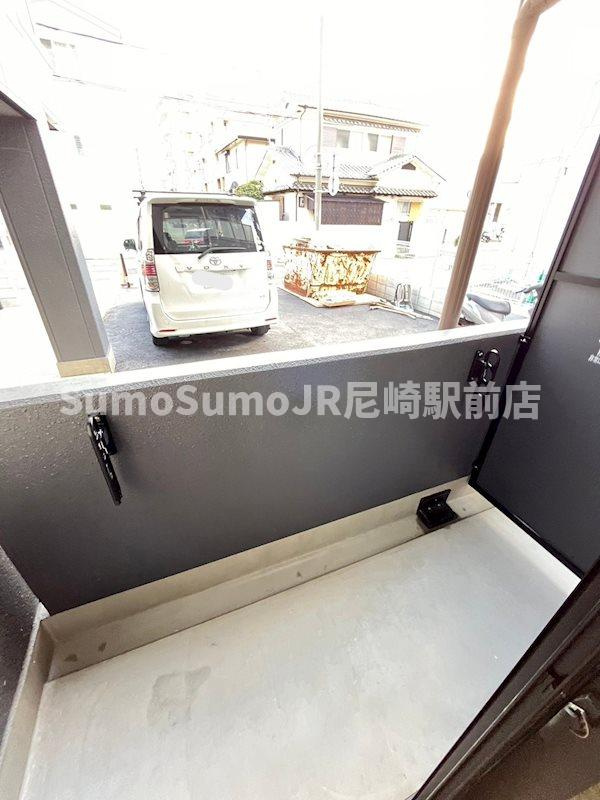 ラ・ポルテ武庫之荘のバルコニー|落ち着いた時間を過ごせるバルコニーです