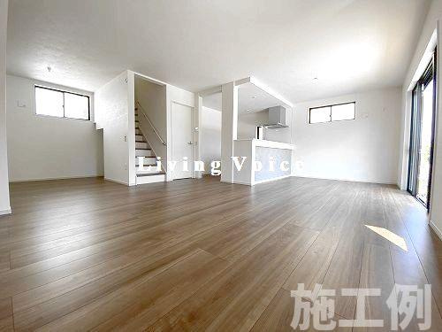 【居間・リビング】 | 【仲介手数料０円】藤沢市大庭8期　新築一戸建て | 藤沢市大庭8期　新築一戸建て