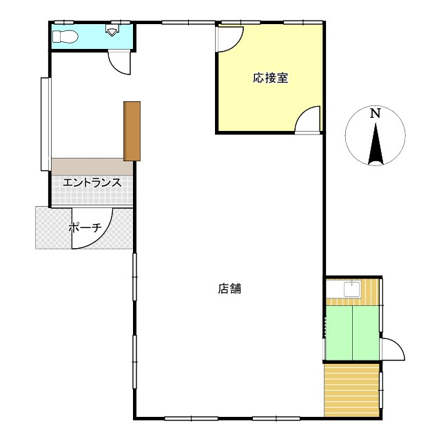 高橋店舗の間取り
