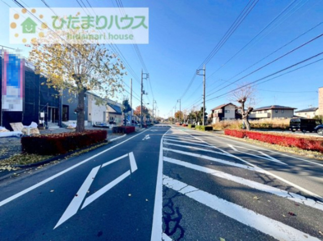 【前面道路含む現地写真】 | 龍ケ崎市城ノ内第9　新築戸建　1号棟 | 12月1日撮影