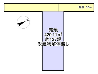 【土地図】 | 売地　岩国市関戸