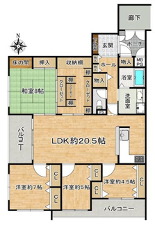 【間取り】 | モンテベルデ朝日が丘