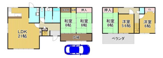 【間取り】 | 川西市大和東５丁目15の11　中古一戸建て