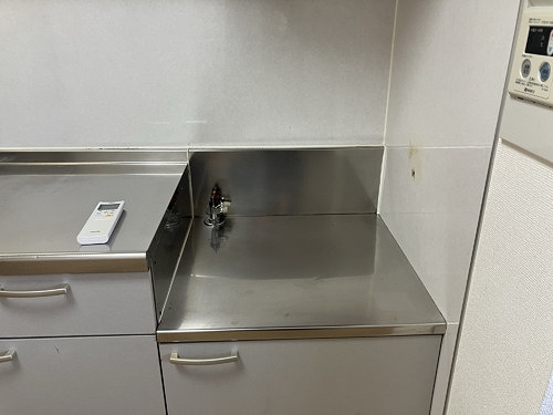 レジデンス船橋のキッチン|ガスコンロ置き場　※同タイプ別部屋2025年2月撮影