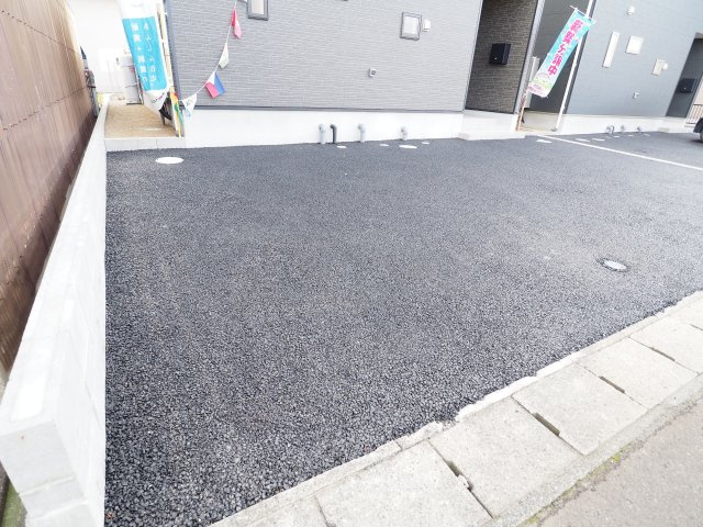 【駐車場】 | Cradle garden　桑折町桑島第２　２号棟 | ★内覧予約で新米4kg★