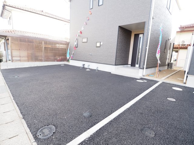 【駐車場】 | Cradle garden　桑折町桑島第２　２号棟 | ★内覧予約で新米4kg★