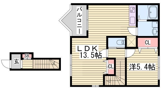 シエナフローラⅡ番館の間取り