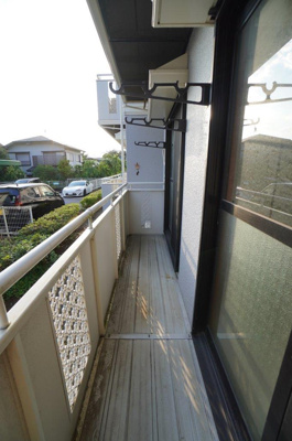 【バルコニー】 | パークハイムA | ※同物件・反転タイプの写真です。