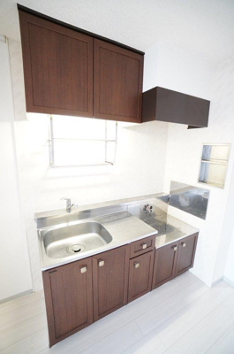 【キッチン】 | パークハイムA | ※同物件・反転タイプの写真です。