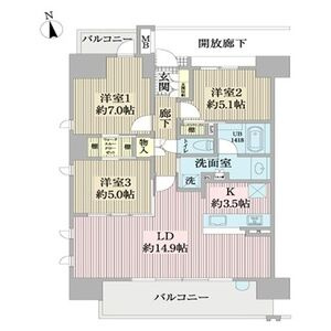 ウィスティリア豊橋の間取り