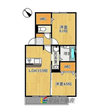 【間取り】 | Ｄ－ｒｏｏｍ三苫　弐番館